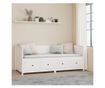 Daybed, Λευκό, 90x200 εκ., Μασίφ Πεύκο thumbnail 4