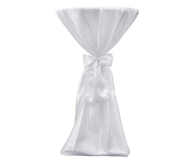 Set od 2 stolnjaka za događaje 60 cm s vrpcom, Bijela