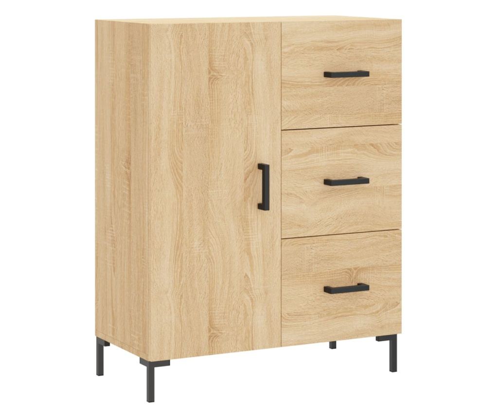 Komoda, hrast sonoma, 69,5x34x90 cm, kompozitno drvo - 2