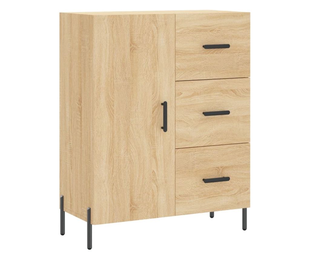 Komoda, hrast sonoma, 69,5x34x90 cm, kompozitno drvo - 2