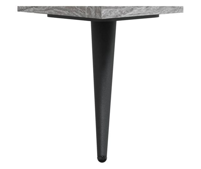 Knyvespolc, szrke sonoma, 69,5x32,5x90 cm, kompozit fa