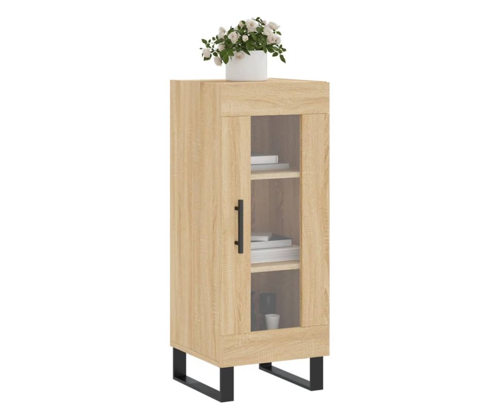 Komoda, boja hrasta Sonoma, 34,5x34x90 cm, konstruirano drvo - 3