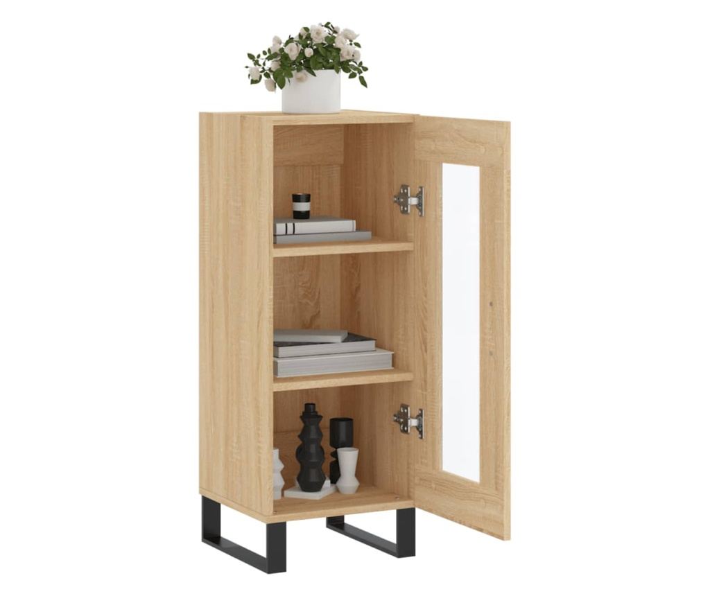Komoda, boja hrasta Sonoma, 34,5x34x90 cm, konstruirano drvo - 4