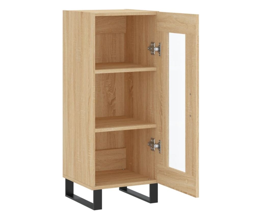Komoda, boja hrasta Sonoma, 34,5x34x90 cm, konstruirano drvo - 6