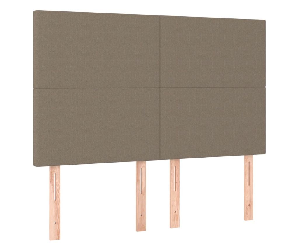 Боксспринг легло с матрак, тъмносиво, 160x200 см текстил - 6