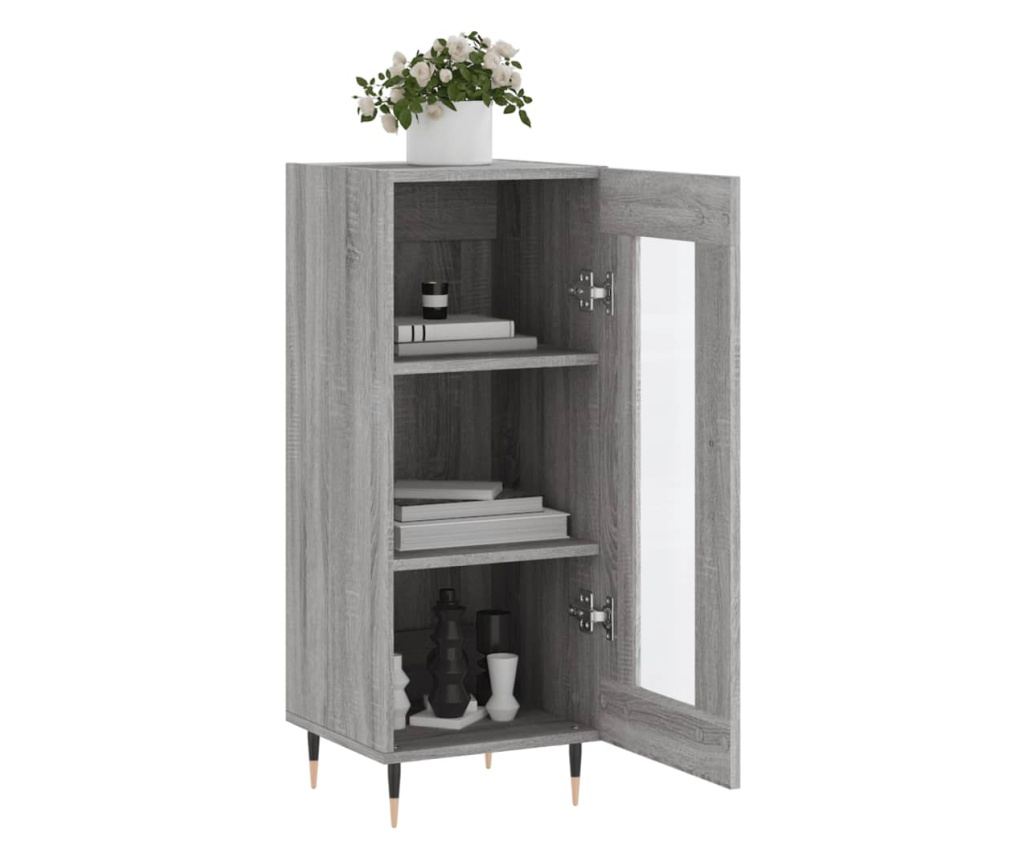 Kredenca, siva sonoma, 34,5x34x90 cm, kompozitno drvo - 4