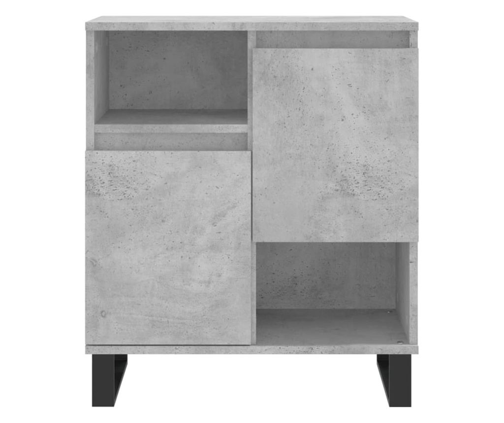 Komoda, 2 komada, betonsko siva, konstruirano drvo - 6