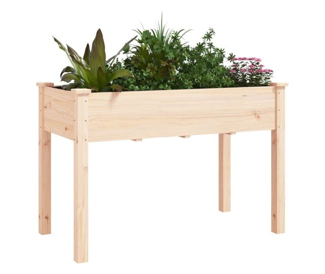 Žardinjera s oblogom, 118x59x76 cm, masivno drvo jele
