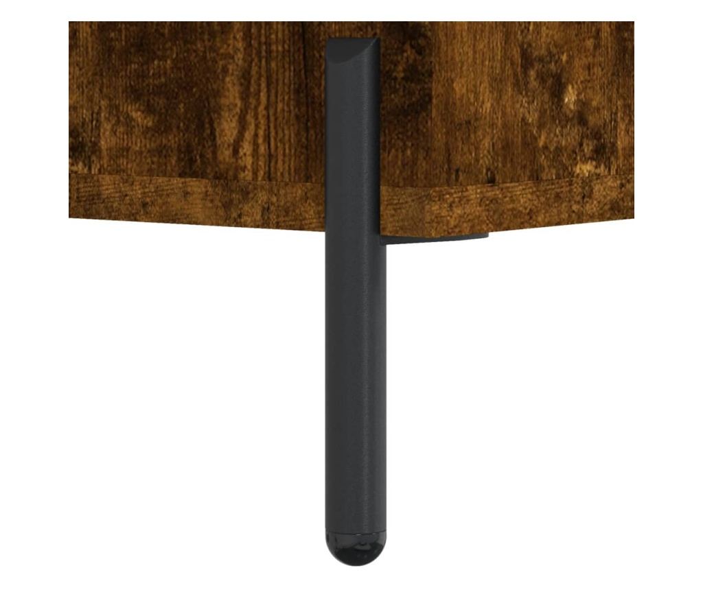 Konzola, dimljeni hrast, 69,5x34x90 cm, kompozitno drvo - 11