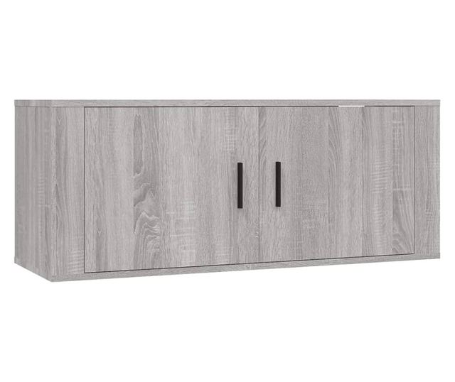 Set dulapuri TV, 2 piese, gri sonoma, lemn prelucrat