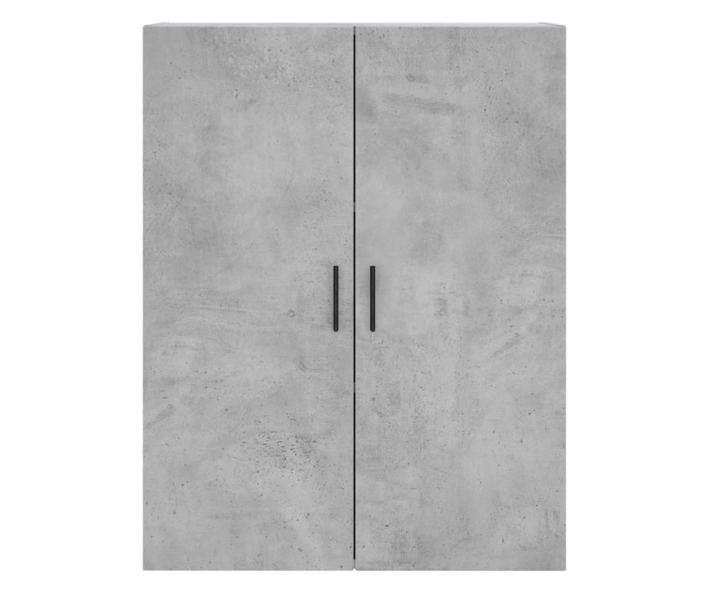 Visoka ormar, siva beton, 69,5x34x180, kompozitno drvo - 6