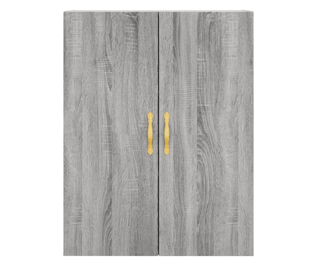 Visoka ormar, siva sonoma, 69,5x34x180 cm, kompozitno drvo - 6