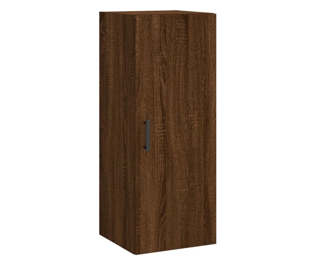 Visoka ormar, smeđi hrast, 34,5x34x180 cm, obrađeno drvo - 7