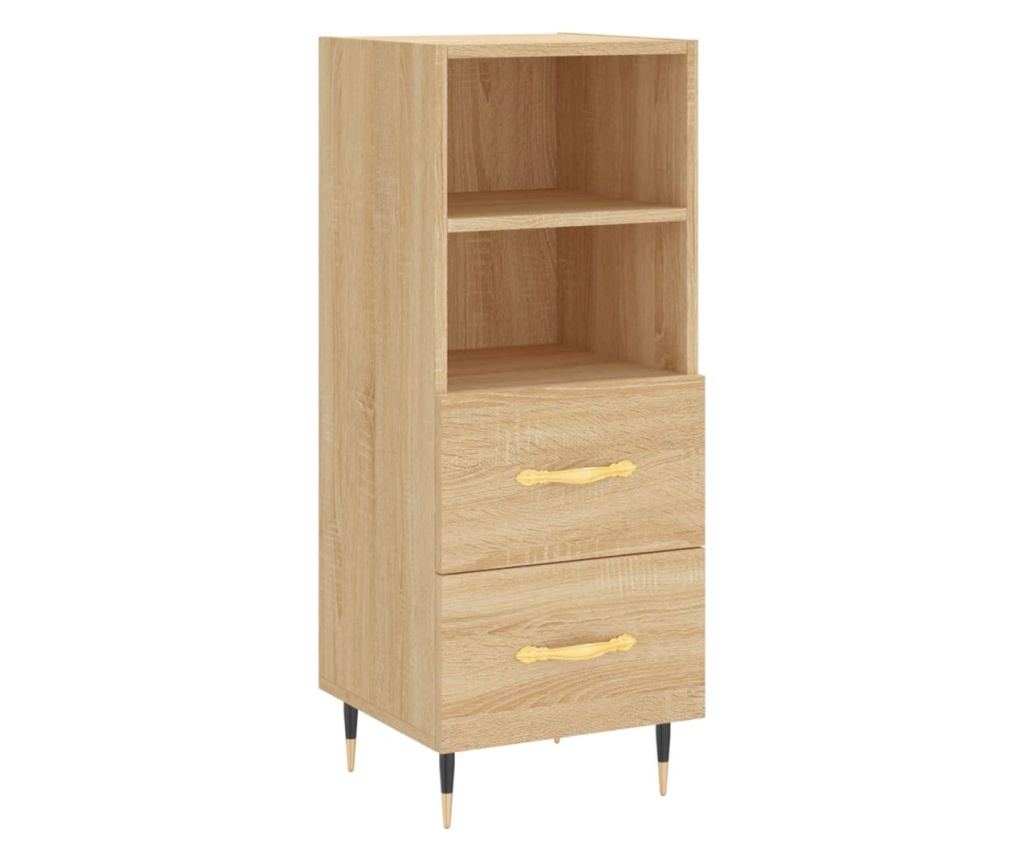 Visoka ormar, hrast sonoma, 34,5x34x180 cm, obrađeno drvo - 5