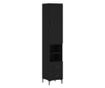 Visoka crna vitrina, 34,5x34x180 cm, obrađeno drvo thumbnail 2
