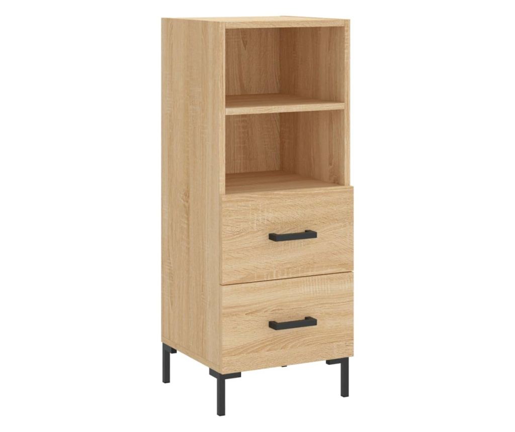 Visoka ormar, hrast sonoma, 34,5x34x180 cm, obrađeno drvo - 5