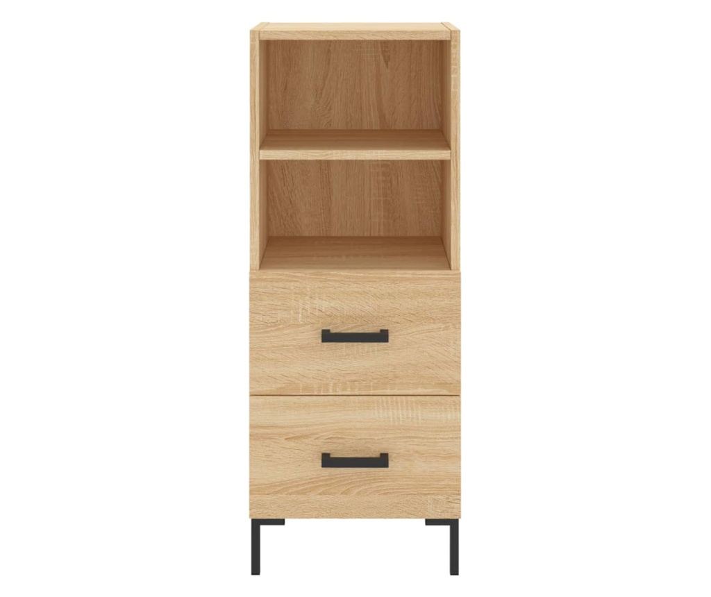 Visoka ormar, hrast sonoma, 34,5x34x180 cm, obrađeno drvo - 6