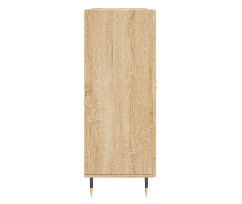 Komoda, sonoma hrast, 69,5x34x90 cm, konstruirano drvo - 7