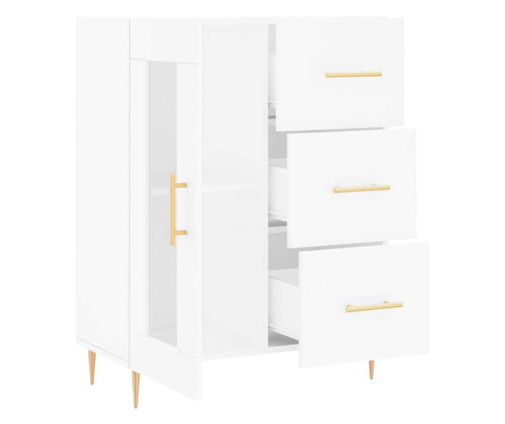 Konzola, bijela, 69,5x34x90 cm, kompozitno drvo - 6