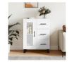 Konzola, bijela, 69,5x34x90 cm, kompozitno drvo thumbnail 1