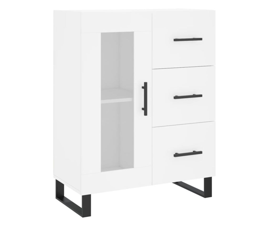 Konzola, bijela, 69,5x34x90 cm, kompozitno drvo - 2