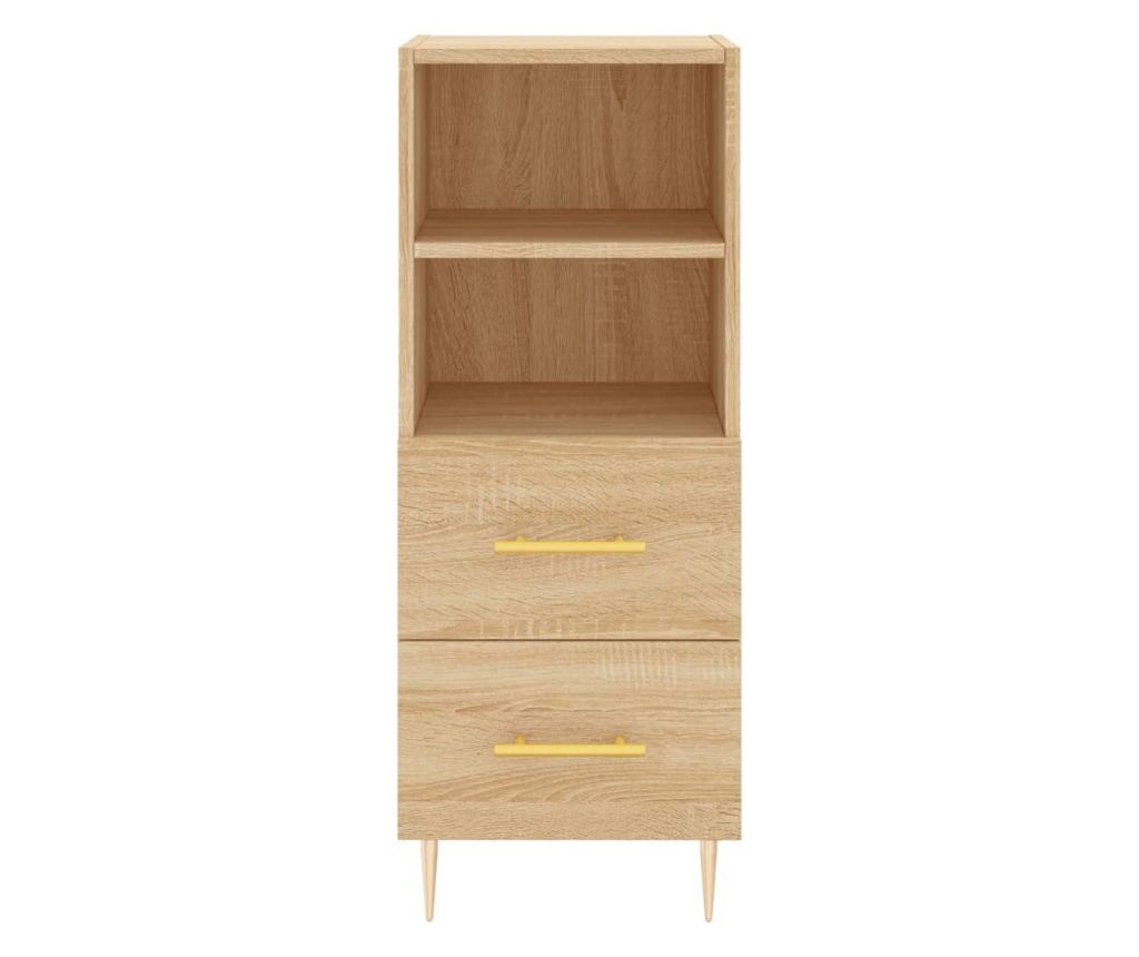 Visoka ormar, hrast sonoma, 34,5x34x180 cm, obrađeno drvo - 6