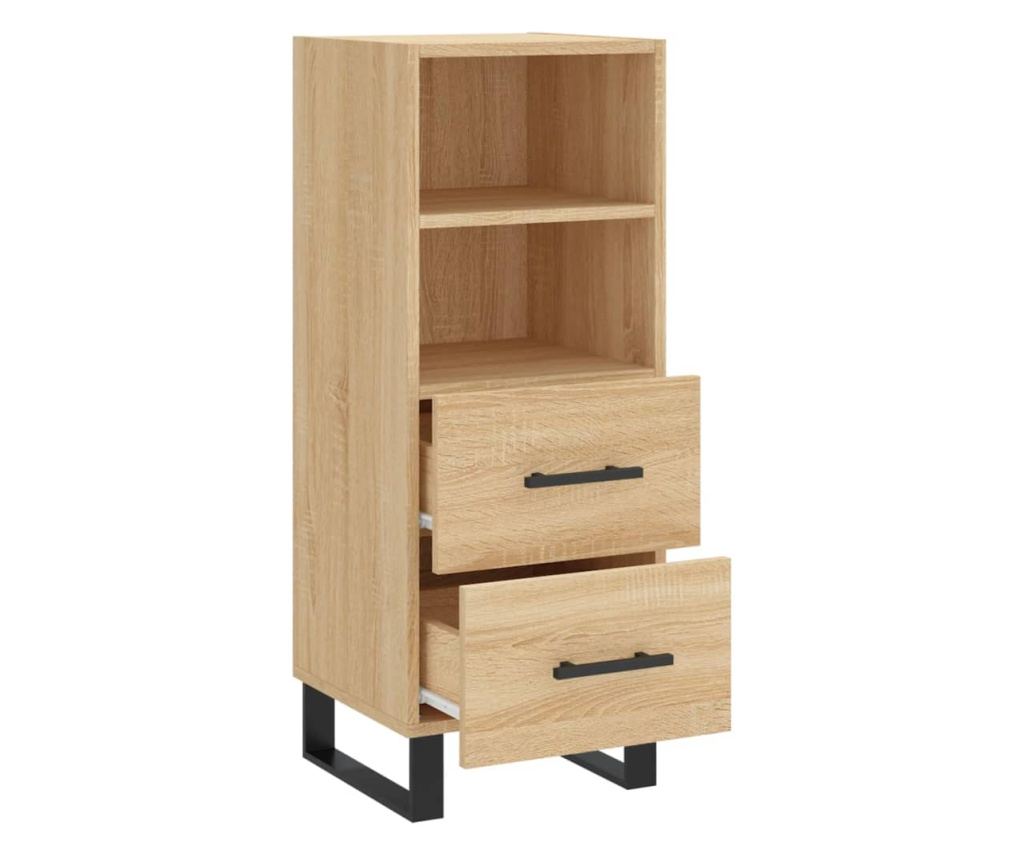 Komoda, hrast sonoma, 34,5x34x90 cm, kompozitno drvo - 5