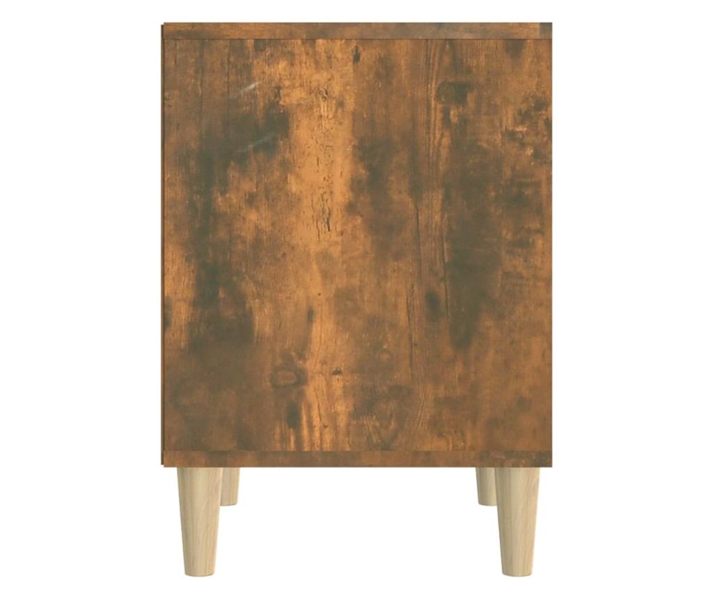 Noćni ormarić, dimljeni hrast, 40X35X50 cm - 6