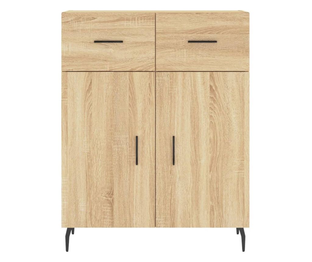 Visoka ormar, hrast sonoma, 69,5x34x180 cm, kompozitno drvo - 8