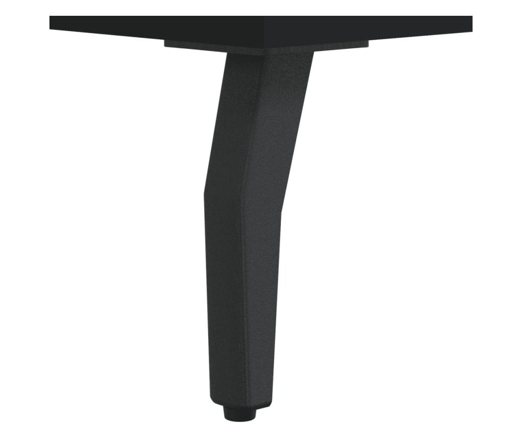 Visoka crna komoda, 69,5x34x180 cm, kompozitno drvo - 11