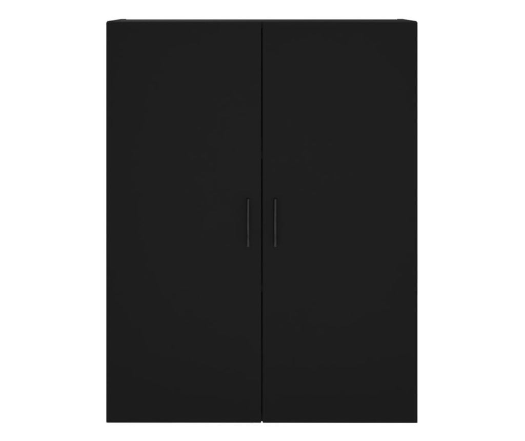 Zidni ormarić, crni, 69,5x34x90 cm - 7