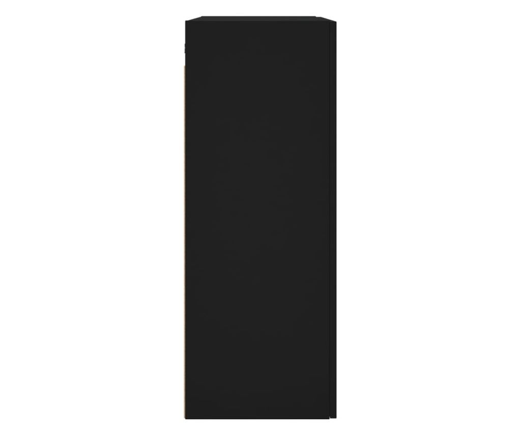 Zidni ormarić, crni, 69,5x34x90 cm - 8