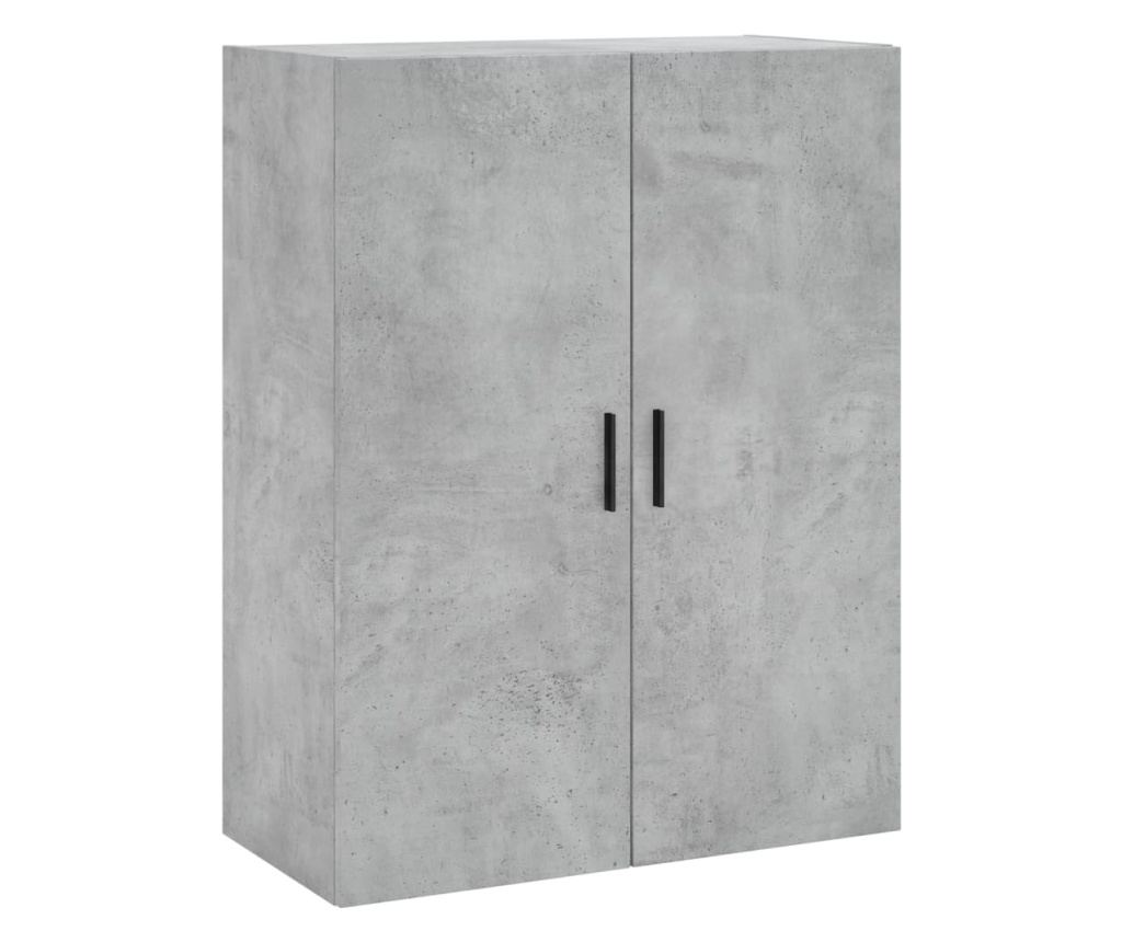 Ormar za montažu na zid, betonsko siva, 69,5x34x90 cm - 2