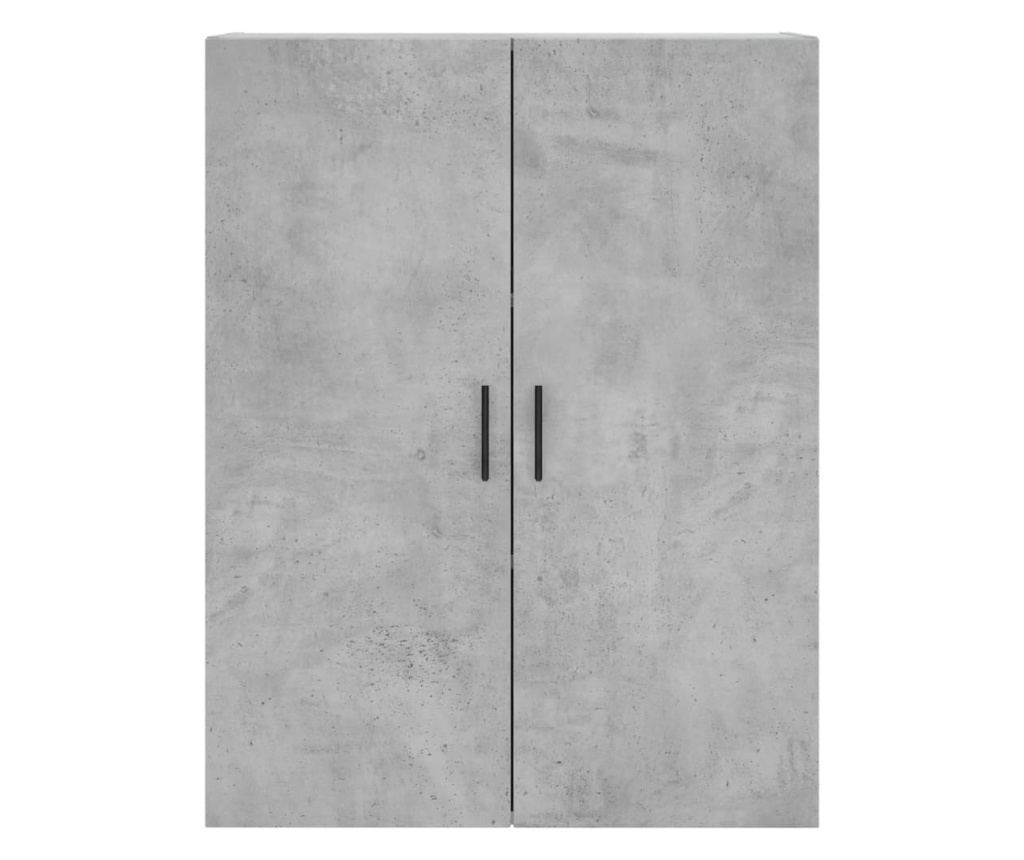 Ormar za montažu na zid, betonsko siva, 69,5x34x90 cm - 7