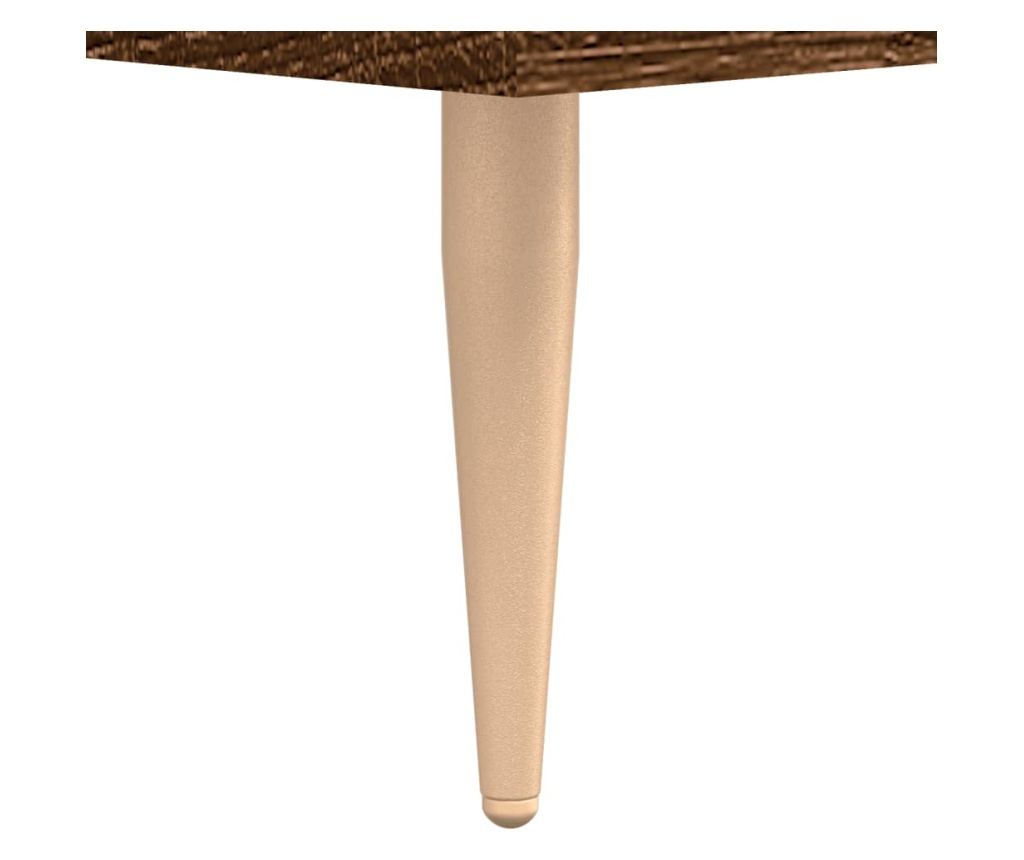 Komoda, smeđi hrast, 90x34x80 cm, kompozitno drvo - 10