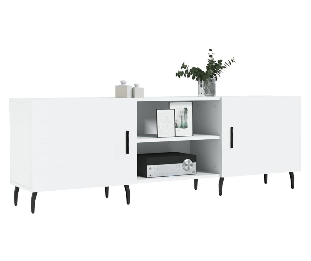 TV ormarić, bijeli, 150x30x50 cm, kompozitno drvo - 3