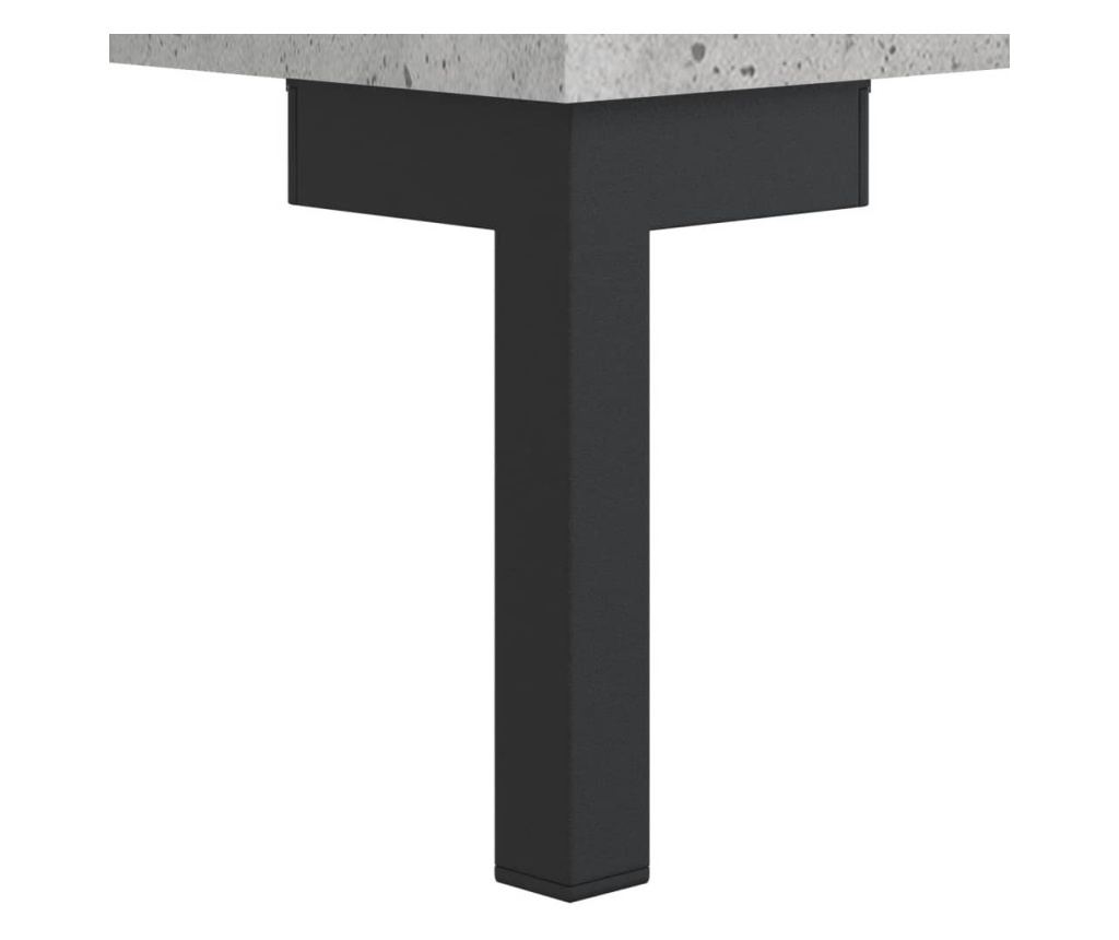 Komoda, betonsko siva, 69,5x34x90 cm, kompozitno drvo - 11