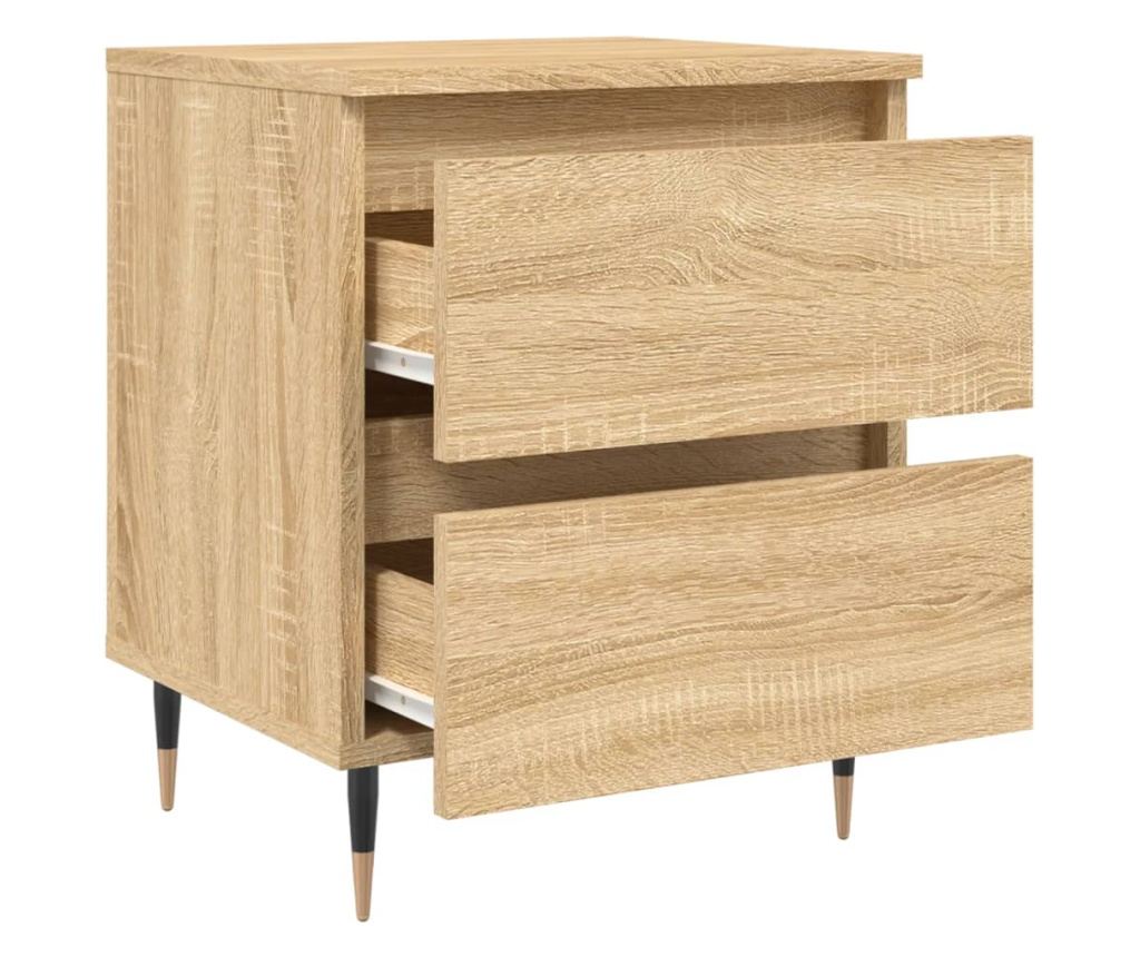 Noćni ormarić, sonoma hrast, 40x35x50 cm, kompozitno drvo - 6