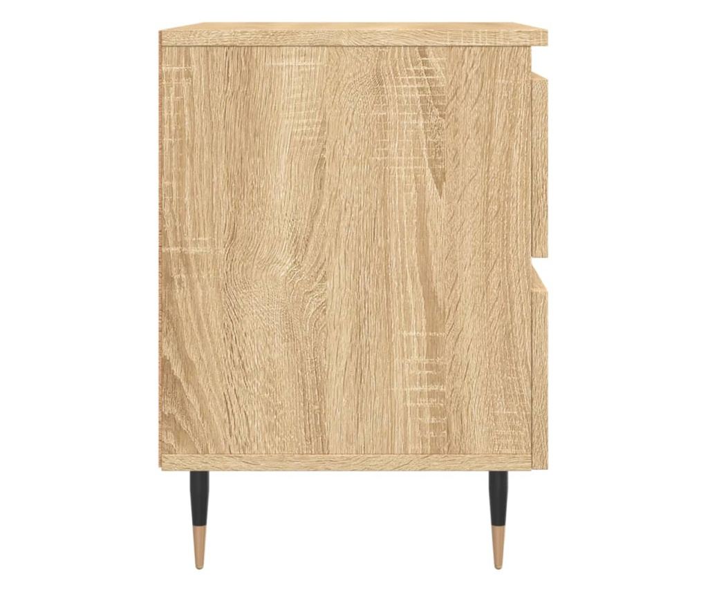 Noćni ormarići, 2 kom., sonoma hrast, 40x35x50 cm, kompozitno drvo - 7