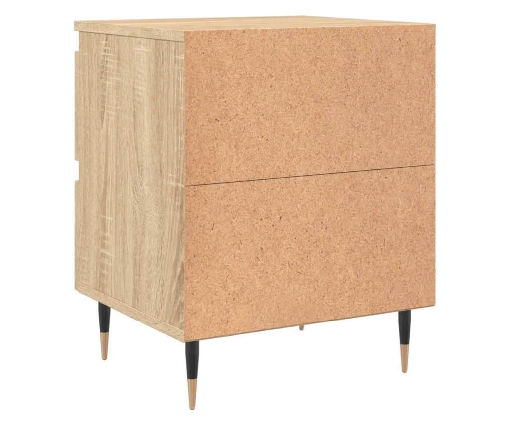Noćni ormarić, sonoma hrast, 40x35x50 cm, kompozitno drvo - 8