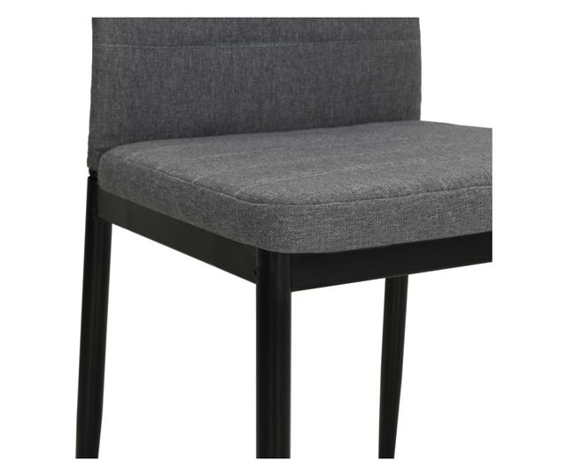 Vrtljivi jedilni stoli, komplet 4, svetlo sivi, blago