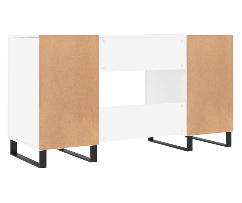 Bijeli sjajni stol, 140x50x75 cm, kompozitno drvo - 8