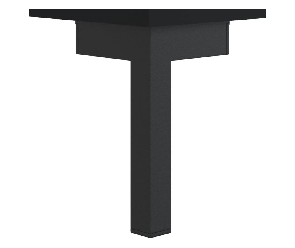 Visoka crna vitrina, 34,5x34x180 cm, obrađeno drvo - 11