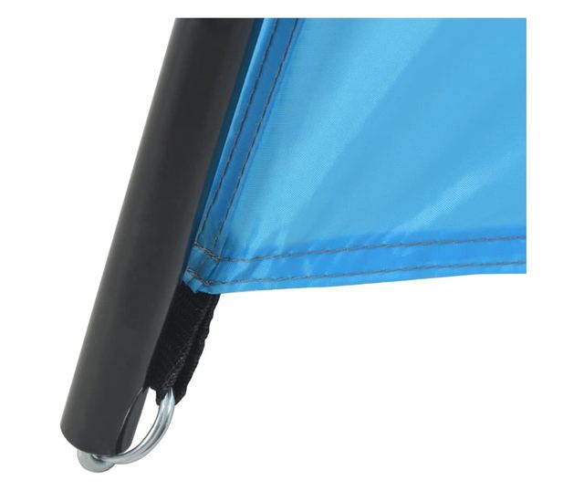 kék szövet medencesátor 590 x 520 x 250 cm