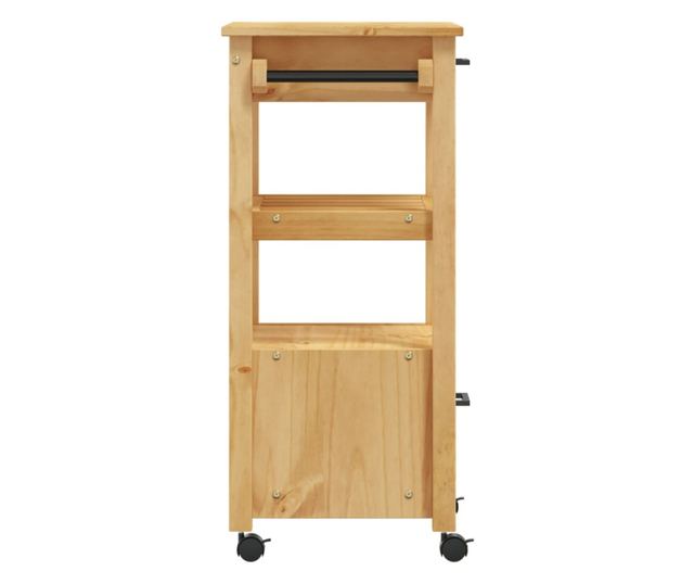 MONZA tömör fenyőfa konyhai kocsi 48 x 40 x 90 cm