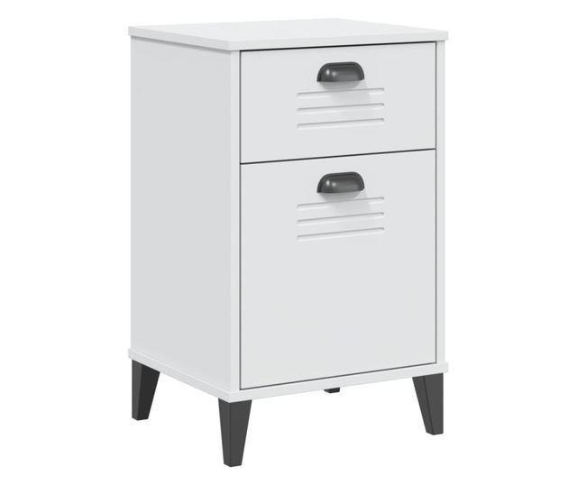 VIKEN fehér szerelt fa éjjeliszekrény