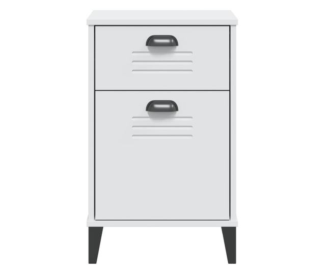 VIKEN fehér szerelt fa éjjeliszekrény