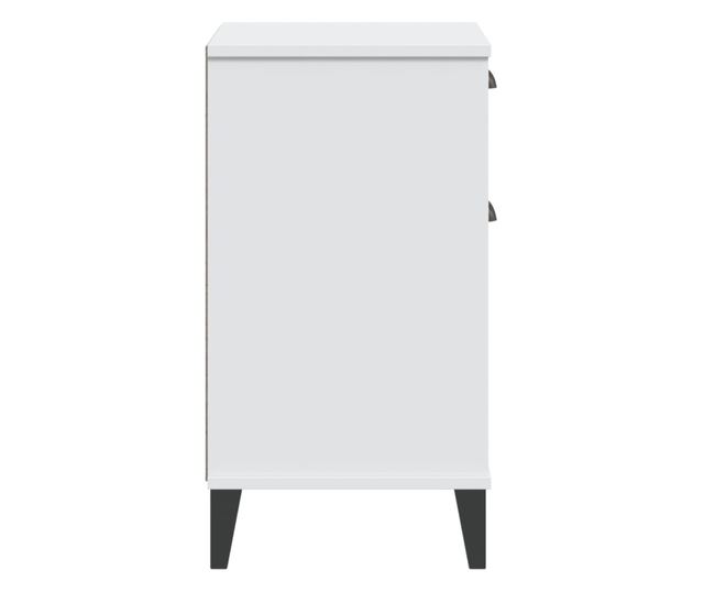 VIKEN fehér szerelt fa éjjeliszekrény