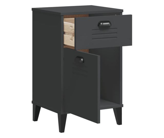 VIKEN antracitszürke szerelt fa éjjeliszekrény