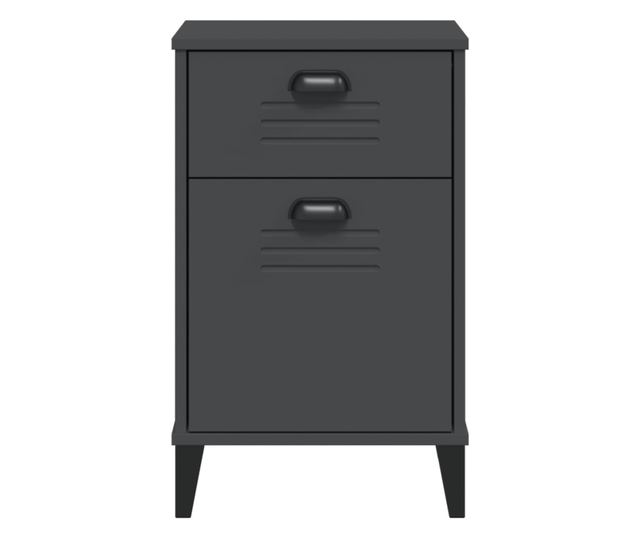 VIKEN antracitszürke szerelt fa éjjeliszekrény